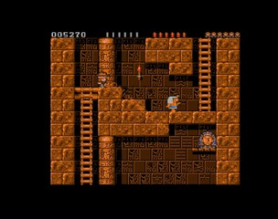 une photo d'Ã©cran de Rick Dangerous sur Commodore Amiga